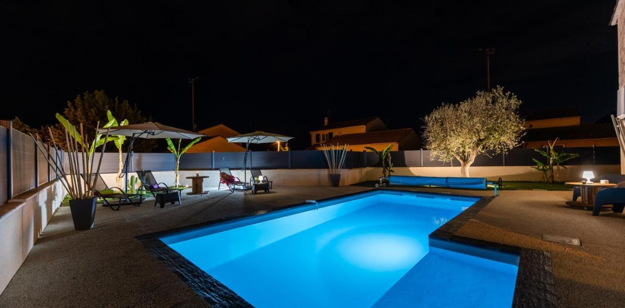 Villa des Oliviers : Sublime villa avec piscine chauffée et privée, terrasse de 185m² Bon-Encontre Exterior foto