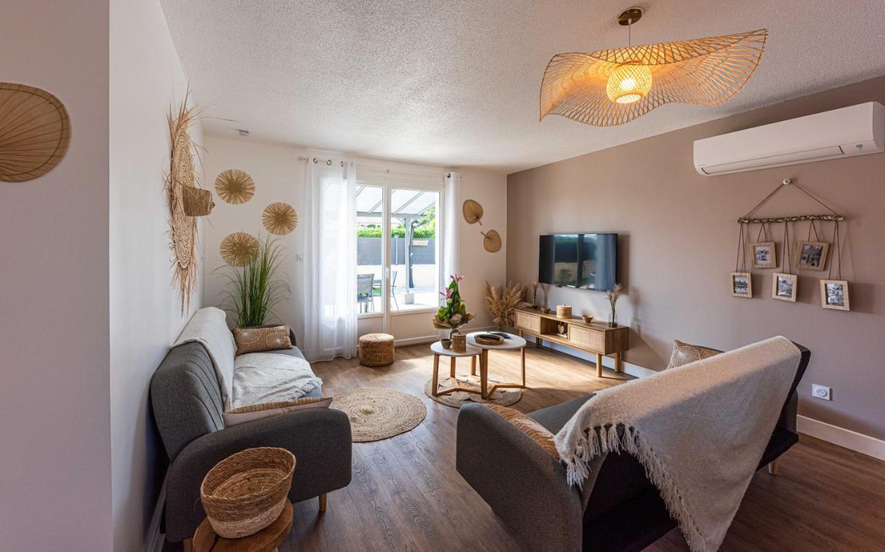 Villa des Oliviers : Sublime villa avec piscine chauffée et privée, terrasse de 185m² Bon-Encontre Exterior foto