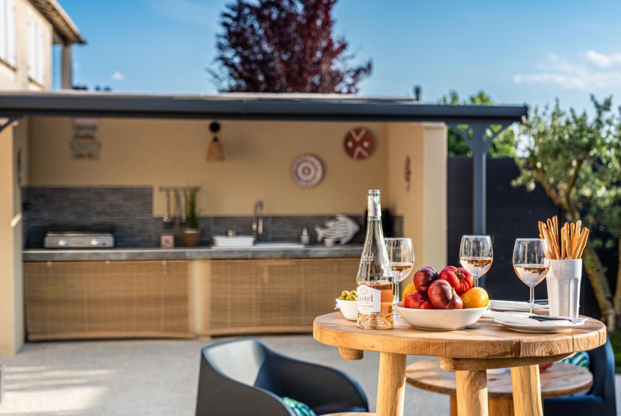 Villa des Oliviers : Sublime villa avec piscine chauffée et privée, terrasse de 185m² Bon-Encontre Exterior foto