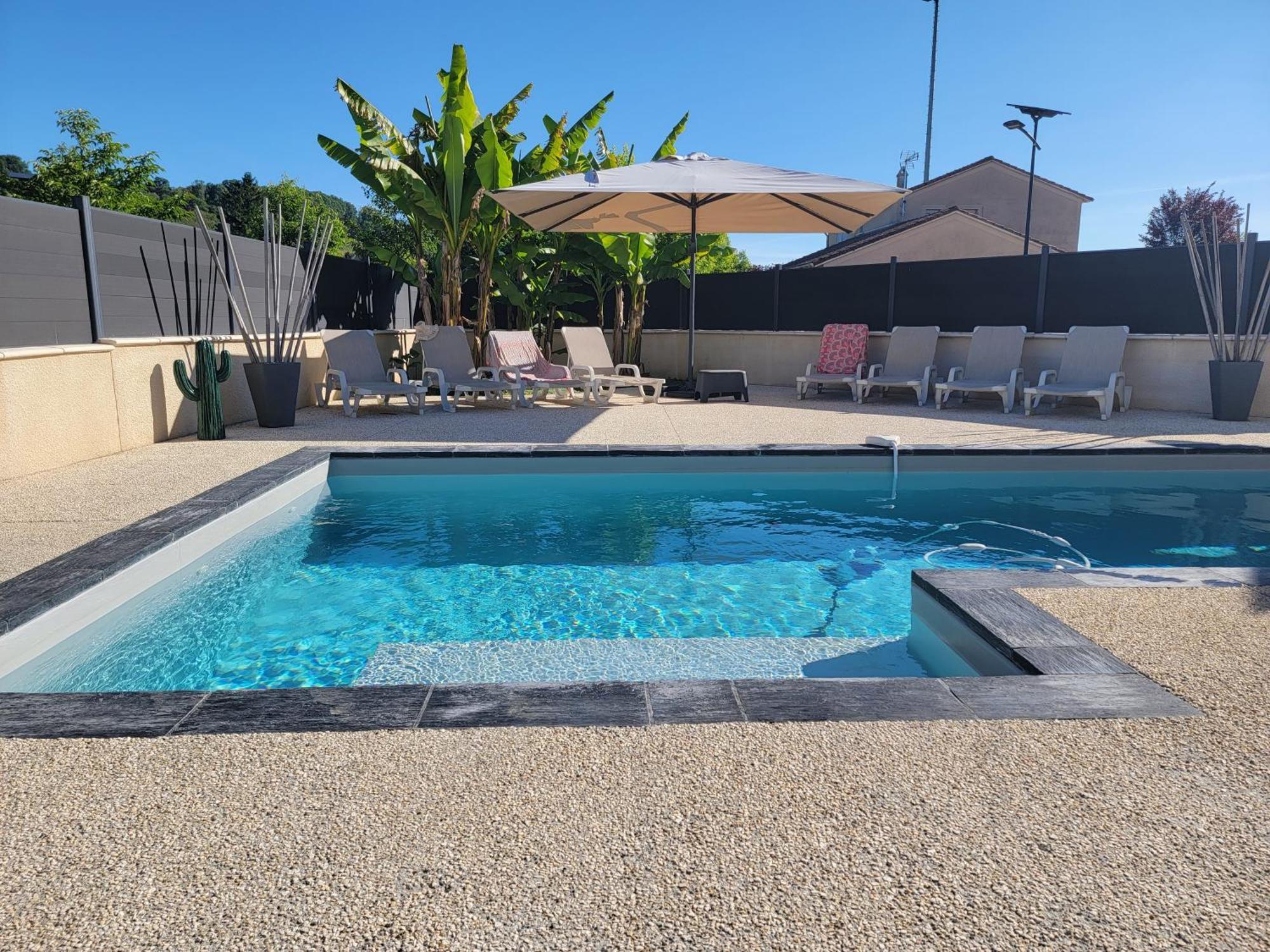 Villa des Oliviers : Sublime villa avec piscine chauffée et privée, terrasse de 185m² Bon-Encontre Exterior foto